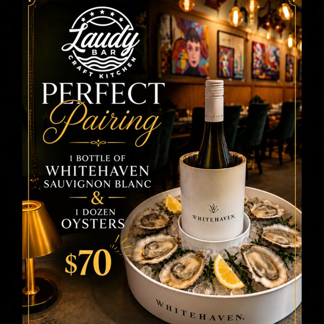 BTL WHITEHAVEN + DOZEN OYSTERS