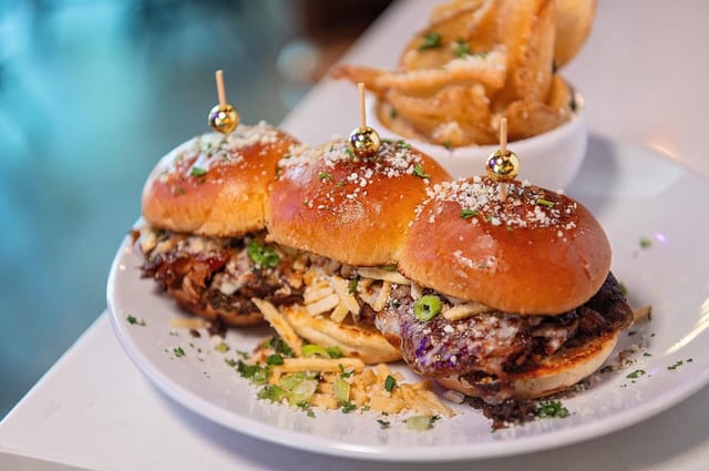 Chorizo BBQ Pulled Pork Sliders.