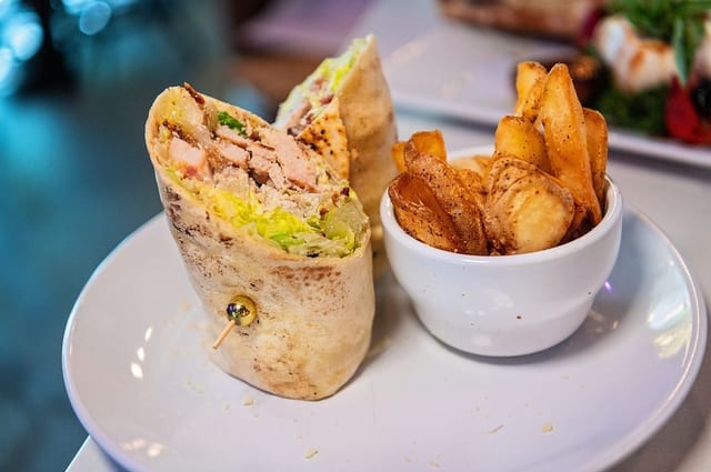 Chicken Caesar Wrap.