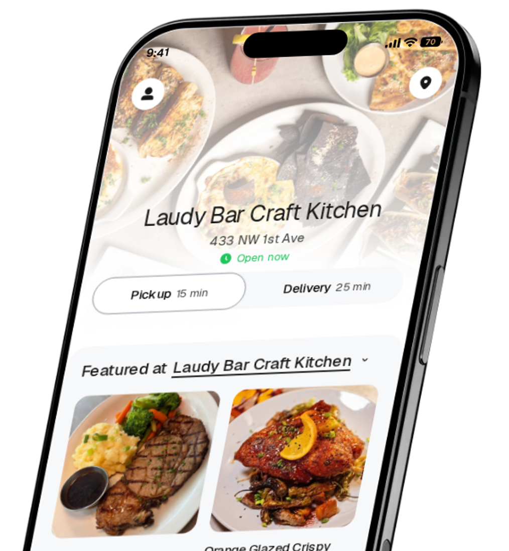 Laudy Bar Craft Kitchen app preview
