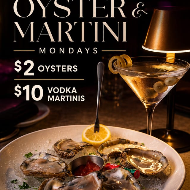 Oyster & Martini Mondays