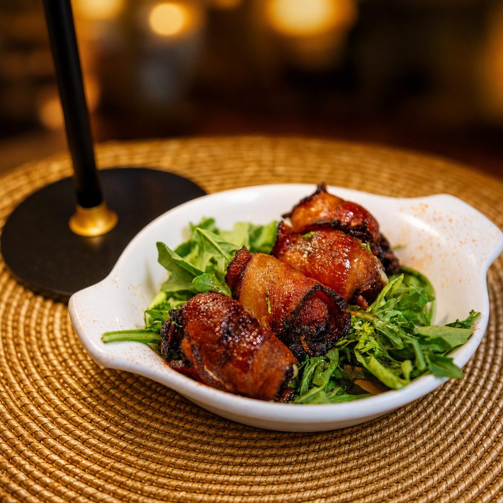 Bacon Wrapped Dates.