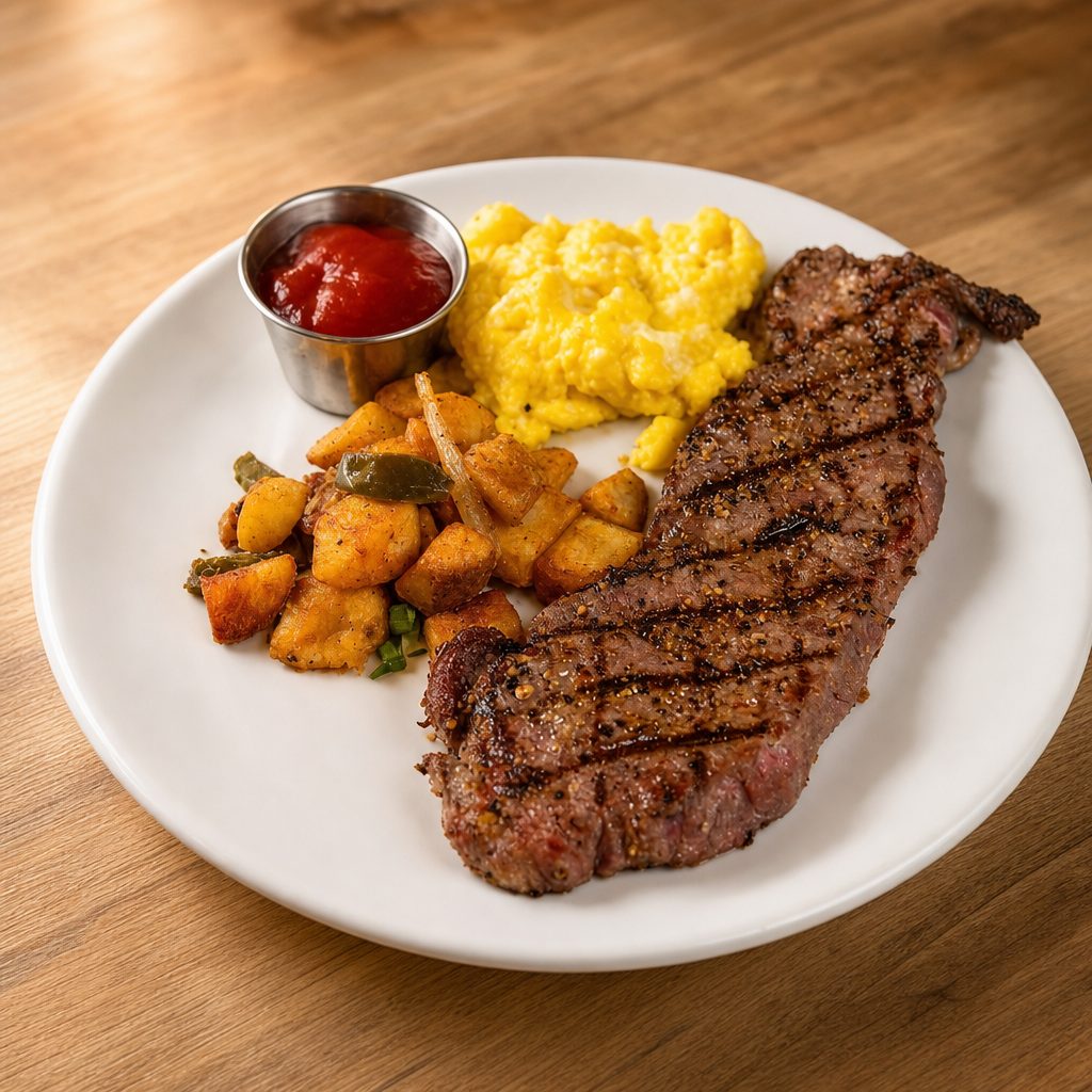 Steak & Eggs.