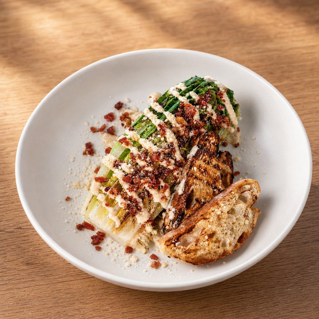Charred Caesar Salad.
