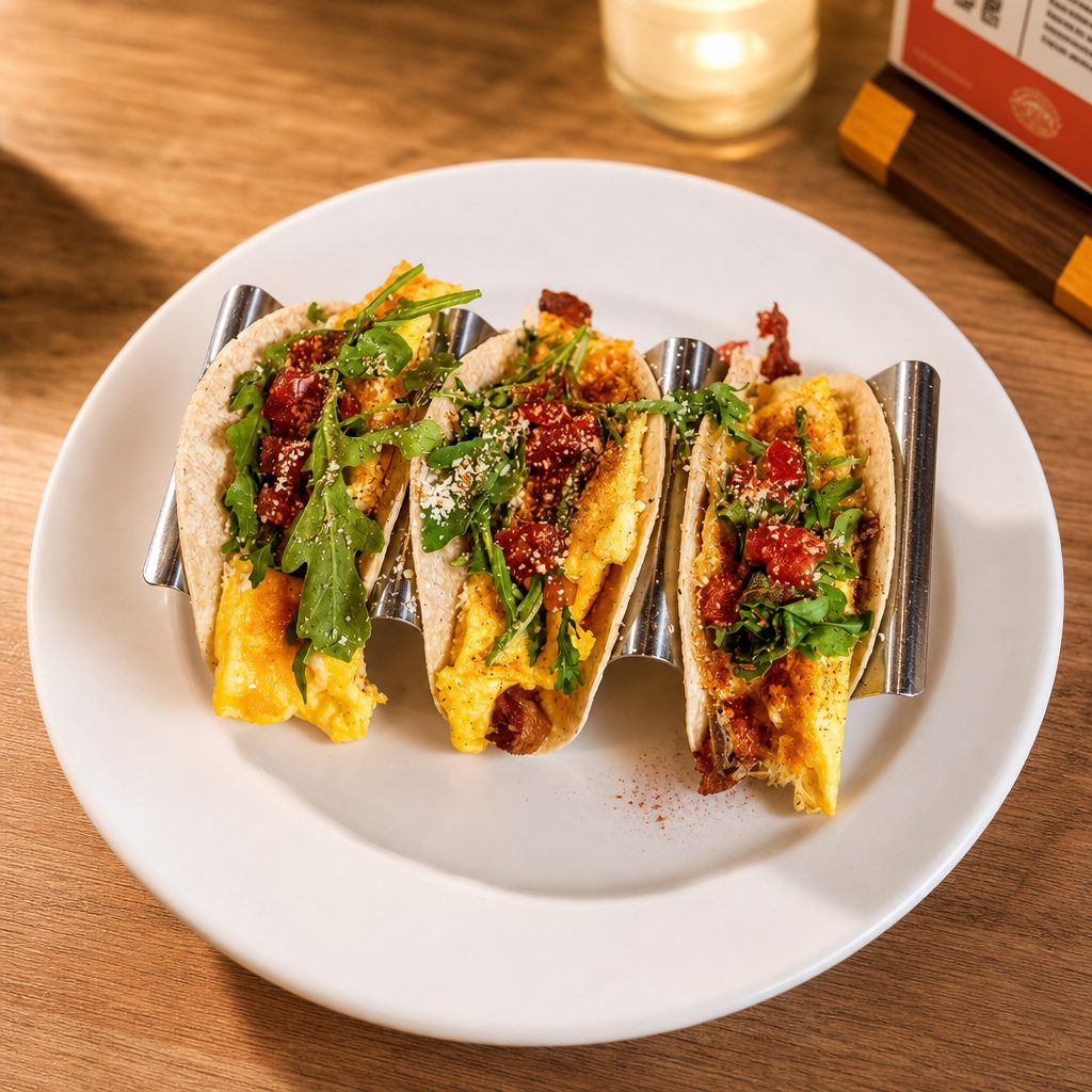 Breakfast Taco Trio.