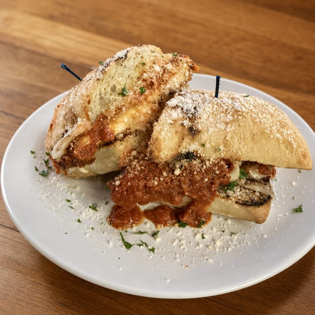 Madchef Chicken Parm Sandwich.