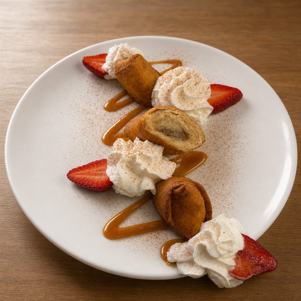 Fried Banana Cheesecake.