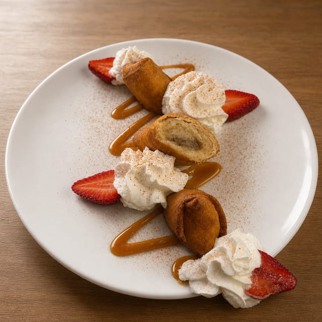 Fried Banana Cheesecake.