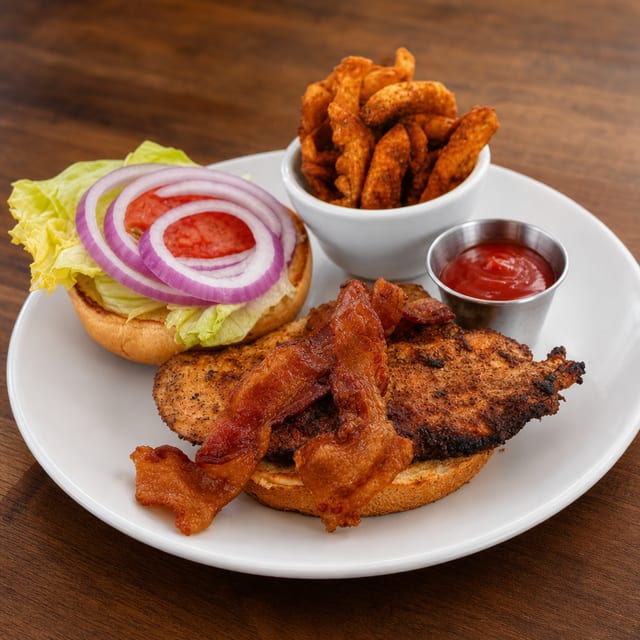 Fat Village Chicken Sandwich.