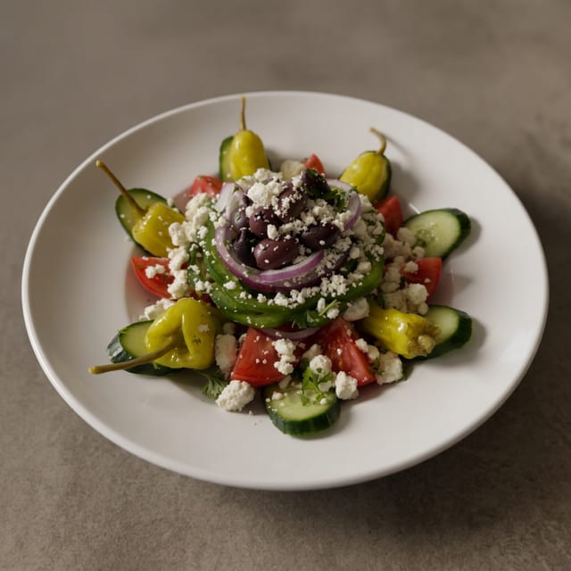 Traditional Greek Salad.