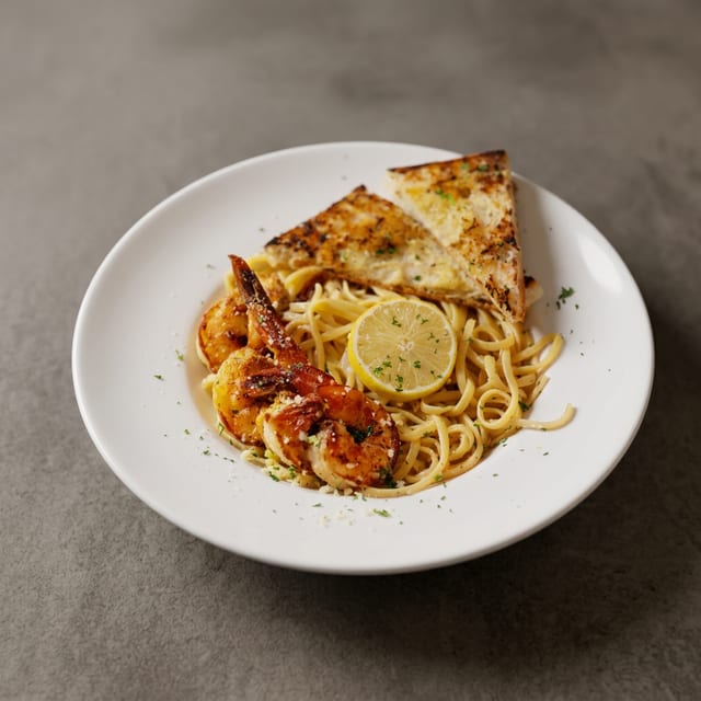 Tiger Prawn Shrimp Scampi.