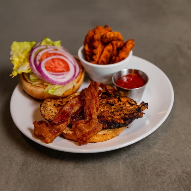 Fat Village Chicken Sandwich.